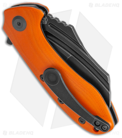 Kansept Knives KTC3 Hawkbill Liner Lock Knife Orange G-10 (3" Black) T1031A4