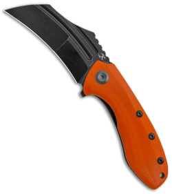 Kansept Knives KTC3 Hawkbill Liner Lock Knife Orange G-10 (3" Black) T1031A4