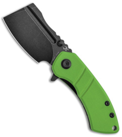 Kansept Knives Korvid M Liner Lock Knife Grass Green G-10 (2.5" Black) 