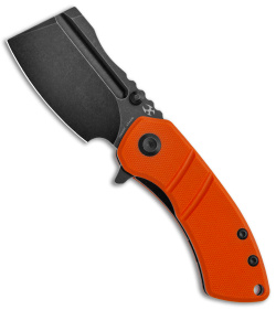 Kansept Knives Korvid M Liner Lock Knife Orange G-10 (2.5" Black) T2030A7