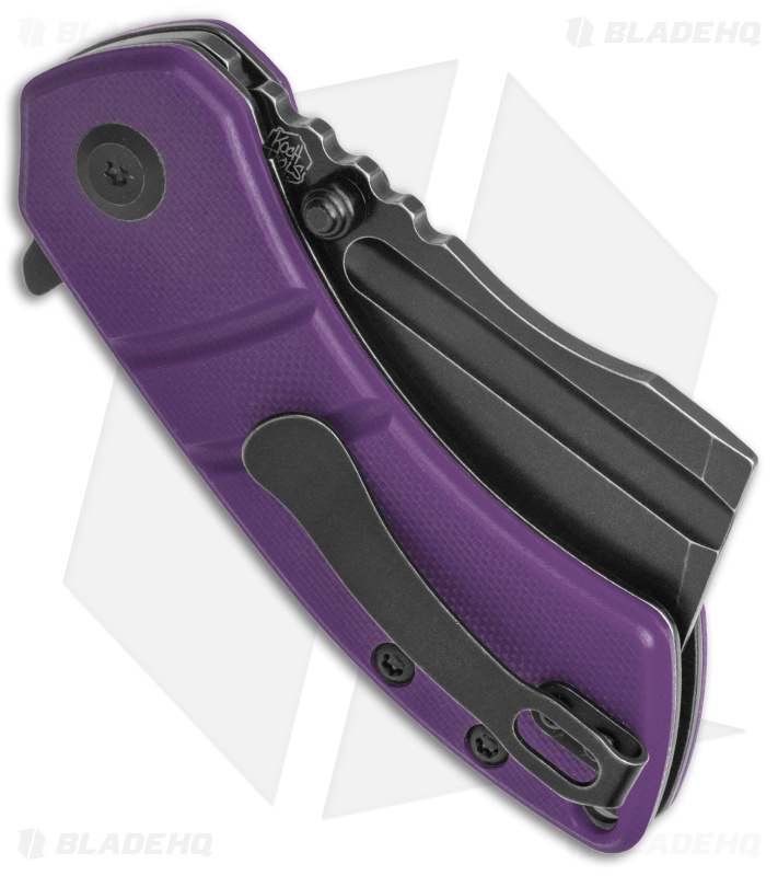 Kansept Knives Korvid M Liner Lock Knife Purple G-10 (2.5" Black) T2030A3