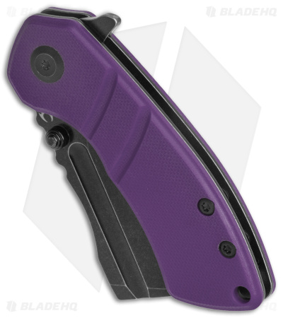 Kansept Knives Korvid M Liner Lock Knife Purple G-10 (2.5" Black) T2030A3