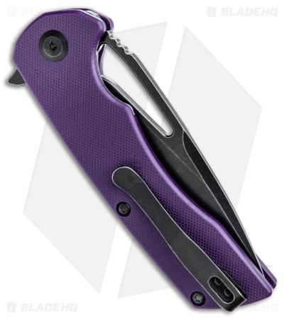 Type98 licoricedorop Kansept Kyro - Frame Lock Knife | Purple G-10 + Black | Blade HQ
