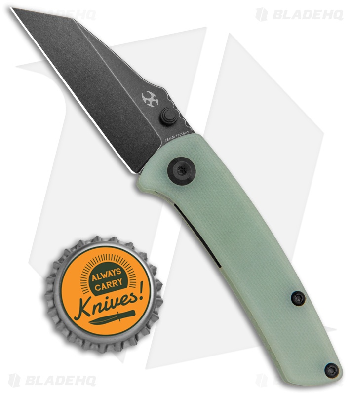 Kansept Knives Little Main Street Liner Lock Knife Natural G-10 (2.2" Black)