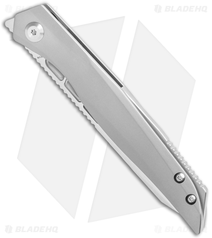 Kansept Knives Lucky Star Frame Lock Tanto Knife Gray Titanium (3.5" Satin)