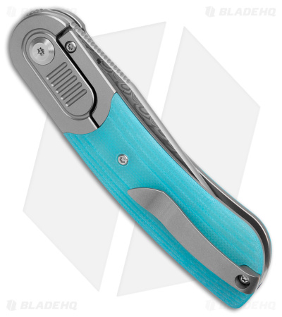 Kansept Knives  Lunquist Reverie Frame Lock Knife Tiffany Blue G-10(3" Damascus)