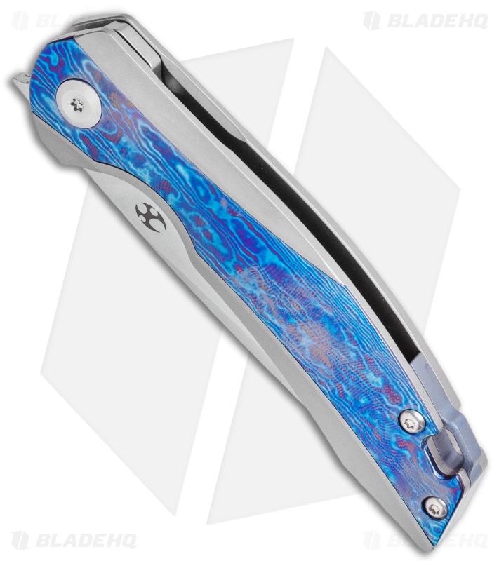 Kansept Knives Mini Accipiter Frame Lock Knife Timascus (2.8" SW)