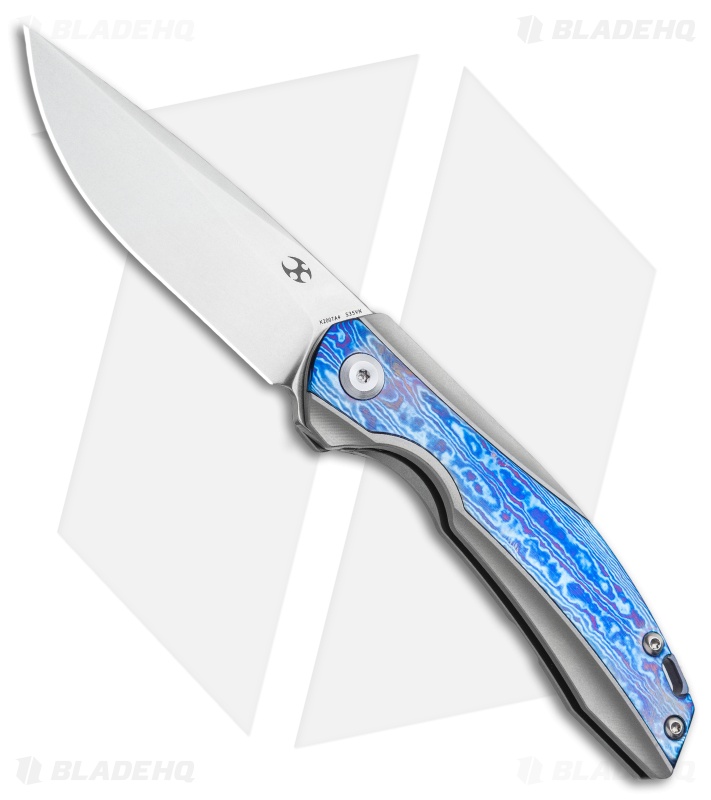 Kansept Knives Mini Accipiter Frame Lock Knife Timascus (2.8" SW)
