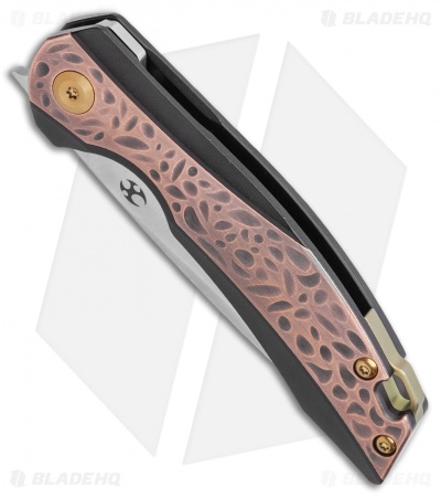 Kansept Knives Mini Accipiter Frame Lock Knife Patina Copper (2.8" SW)