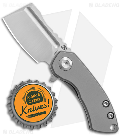 Kansept Knives Mini Korvid Frame Lock Knife BB Titanium (1.5" Satin S35VN)