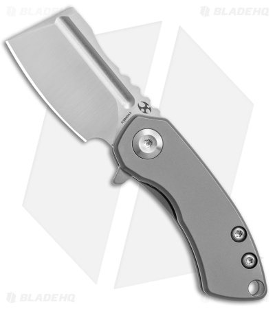 Kansept Knives Mini Korvid Frame Lock Knife BB Titanium (1.5" Satin S35VN)