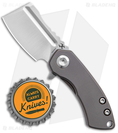 Kansept Knives Mini Korvid Frame Lock Knife Bronze Titanium (1.5" Satin S35VN)