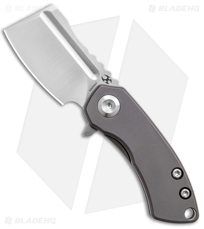 Kansept Knives Mini Korvid Frame Lock Knife Bronze Titanium (1.5" Satin S35VN)