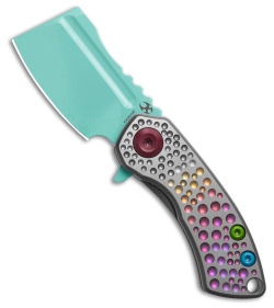 Kansept Mini Korvid | Lightning Ti/Damascus - Blade HQ