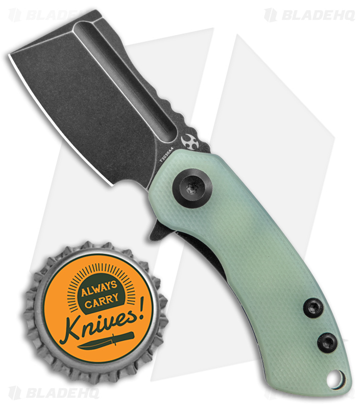 Kansept Knives Mini Korvid Liner Lock Knife | Jade G-10 + Black