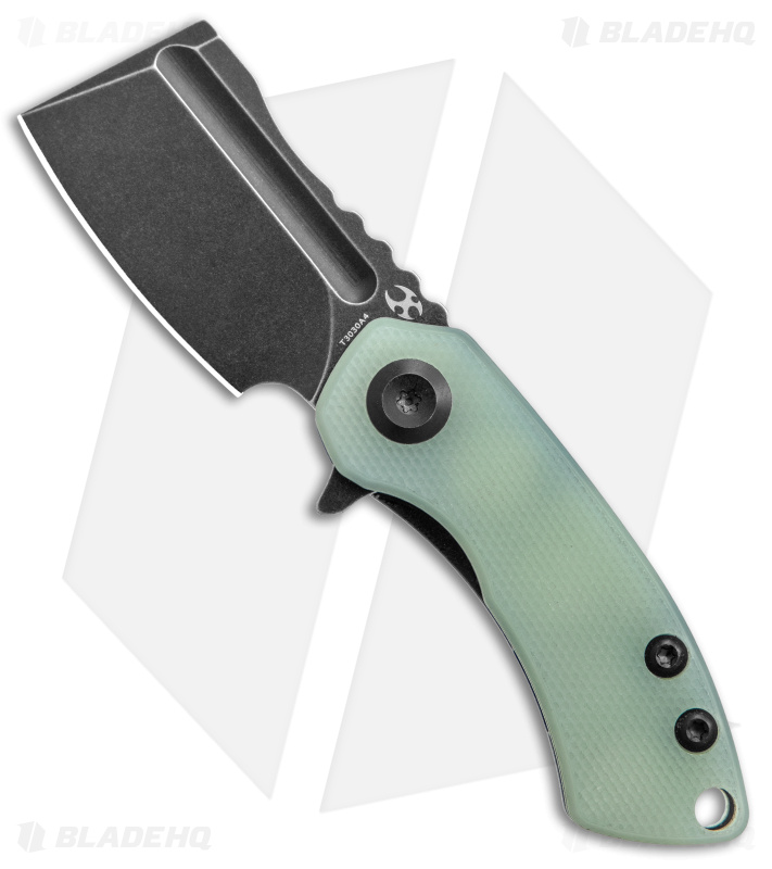 Kansept Knives Mini Korvid Liner Lock Knife | Jade G-10 + Black