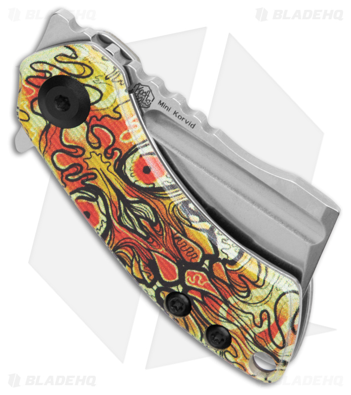 Kansept Mini Korvid Knife Undead G-10 + Stonewash - Blade HQ