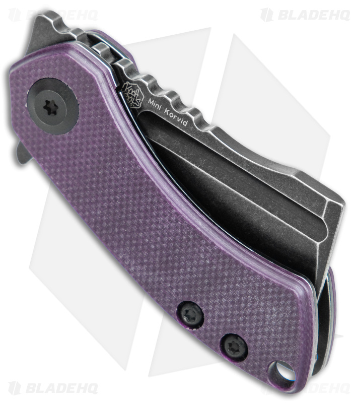 Kansept Knives Mini Korvid Cleaver Knife | Purple G-10 - Blade HQ