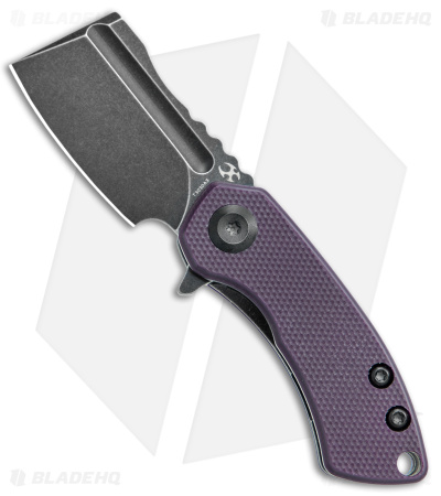 Kansept Knives Mini Korvid Cleaver Knife | Purple G-10 - Blade HQ