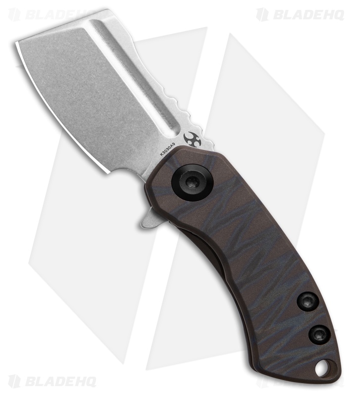 Kansept Knives Mini Korvid Knife Tiger Stripe Flame Ti SW
