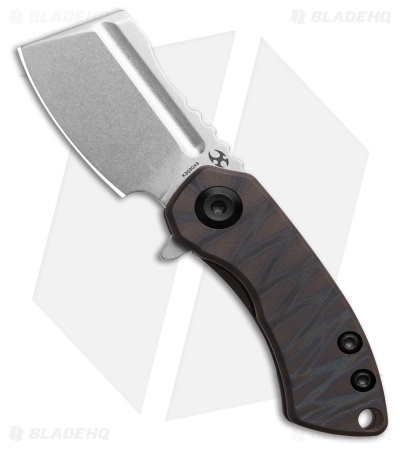 Kansept Knives Mini Korvid Knife Tiger Stripe Flame Ti SW