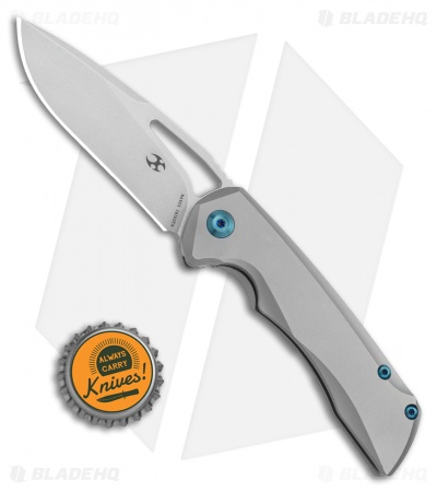 Kansept Knives Mini Kryo Frame Lock Knife Titanium (2.9" Satin)