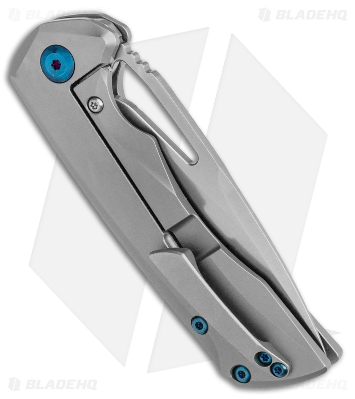 Kansept Knives Mini Kryo Frame Lock Knife Titanium (2.9" Satin)