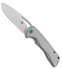 Kansept Knives Mini Kryo Frame Lock Knife Titanium (2.9" Satin)