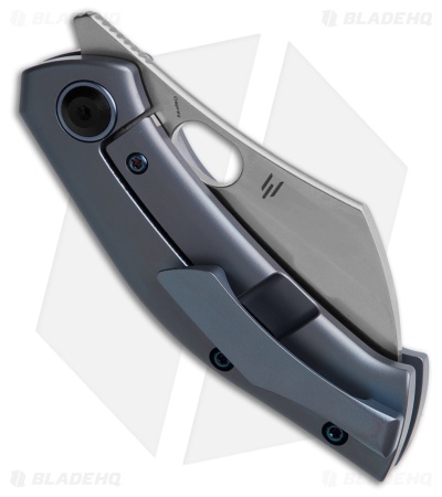 Kansept Knives Osprey Frame Lock Knife Blue Titanium (2.4" SW)