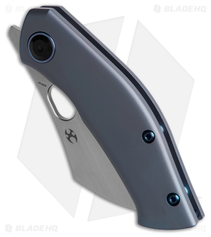 Kansept Knives Osprey Frame Lock Knife Blue Titanium (2.4" SW)
