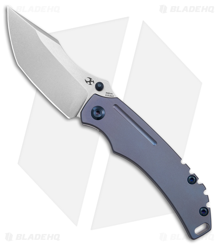 ペリカン スネーク Kansept Knives Pelican EDC Tanto Blue Ti (SW) - Blade HQ