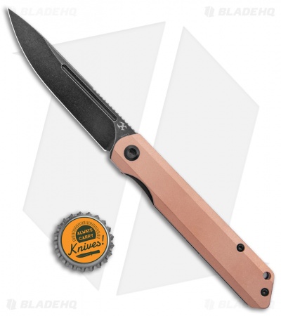 Kansept Knives Prickle Liner Lock Knife Copper (3.5" Black)