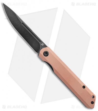Kansept Knives Prickle Liner Lock Knife Copper (3.5" Black)