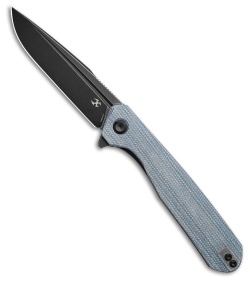 Kansept Kansept Knives Qilin Liner Lock Knife Blue G-10 (3.4" Black Stonewash) - $79.89 at Blade HQ