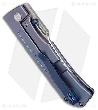 Kansept Knives Reedus Frame Lock Knife Blue Titanium (3.5" Satin)