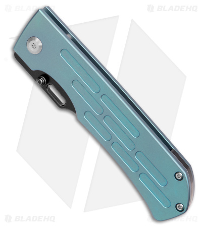 Kansept Knives Reedus Frame Lock Knife Green Titanium (3.5" Black TiCn Coated)