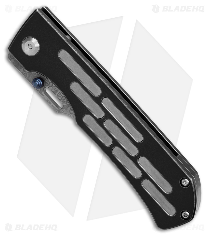 Kansept Knives Reedus Frame Lock Knife Black Titanium (3.5" Damascus)