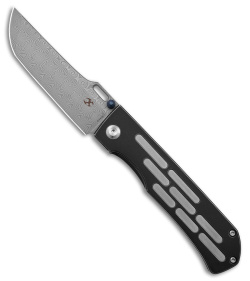 Kansept Knives Reedus Frame Lock Knife Black Titanium (3.5" Damascus)