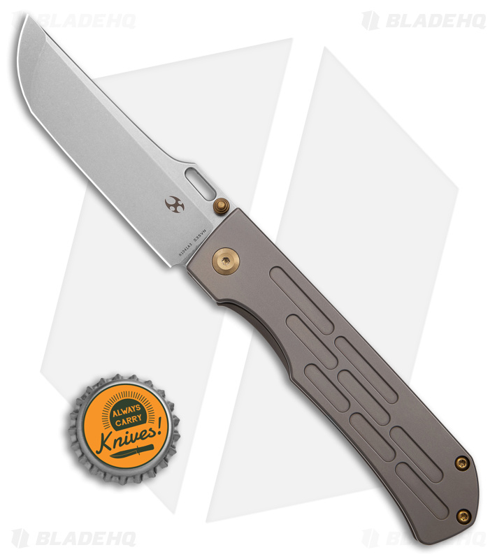 Kansept Knives Reedus Frame Lock Bronze Ti (SW) - Blade HQ