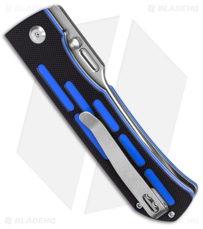 Kansept Knives Reedus Liner Lock Knife Black/Blue G-10 (3.5" Stonewash)