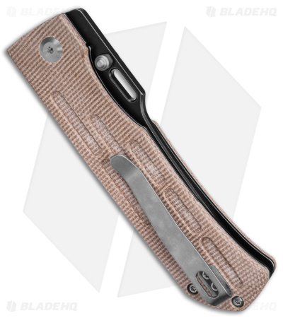 Kansept Knives Reedus Liner Lock Knife Brown Micarta (3.5" Black Stonewash)