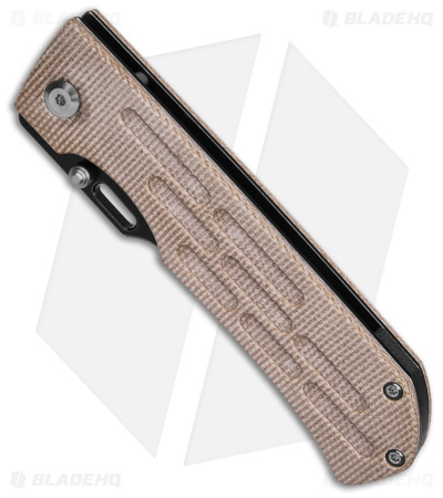 Kansept Knives Reedus Liner Lock Knife Brown Micarta (3.5" Black Stonewash)