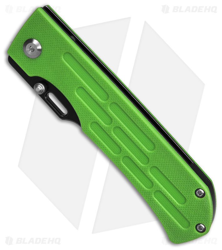 Kansept Knives Reedus Liner Lock Knife Green G-10 (3.5" Black Stonewash)