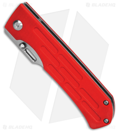 Kansept Knives Reedus Liner Lock Knife Red G-10 (3.5" Stonewash)