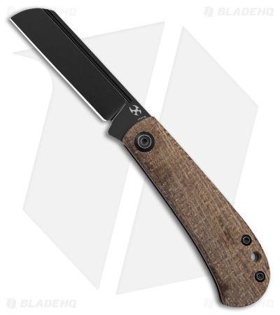 Kansept Swan Bevy Slip Joint Knife Black SW - Blade HQ