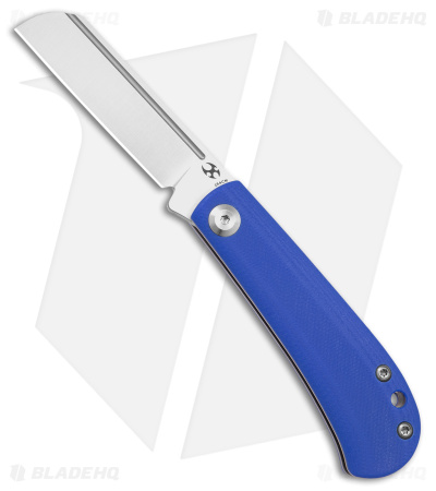 Kansept Knives Swan Bevy Slip Joint Knife Blue G-10 (2.5" Satin 154CM)
