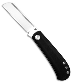 Kansept Knives Swan Bevy Slip Joint Knife Black G-10 (2.5" Satin 154CM)