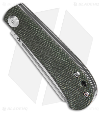 Kansept Knives Swan Bevy Slip Joint Knife Green Micarta (2.5" Stonewash 154CM)