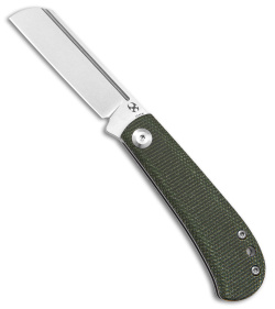 Kansept Knives Swan Bevy Slip Joint Knife Green Micarta (2.5" Stonewash 154CM)