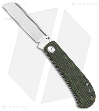 Kansept Knives Swan Bevy Slip Joint Knife Green Micarta (2.5" Stonewash 154CM)